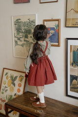 ［OREN］Autumn bloom suspender skirt