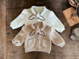 ［OREN］Manon knit ribbon cardigan