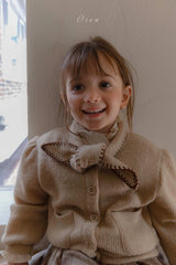 ［OREN］Manon knit ribbon cardigan