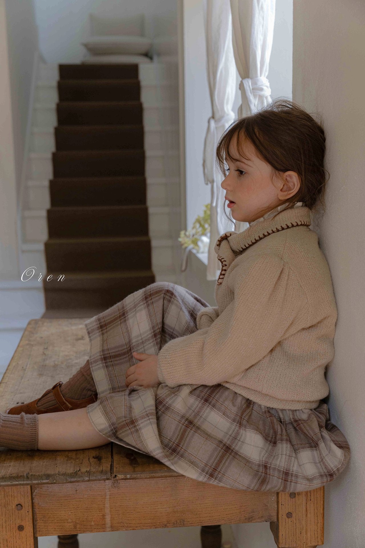 ［OREN］Leo classic check one-piece (kids)