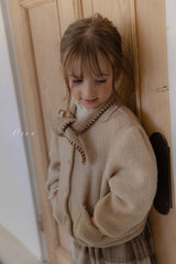 ［OREN］Manon knit ribbon cardigan