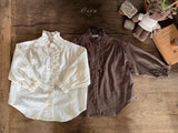 ［OREN］Lea frill blouse (mom)