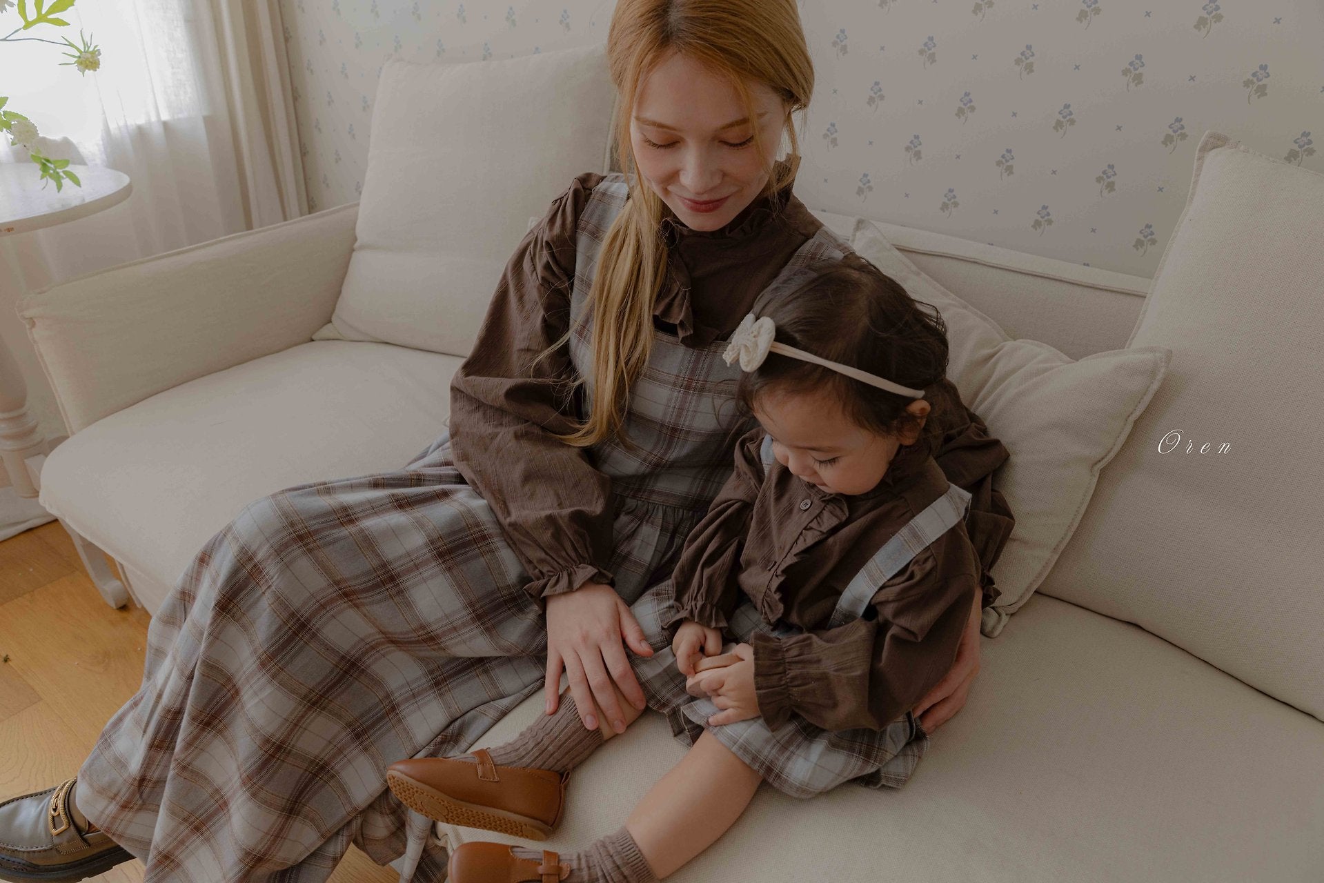 ［OREN］Lea frill blouse (mom)