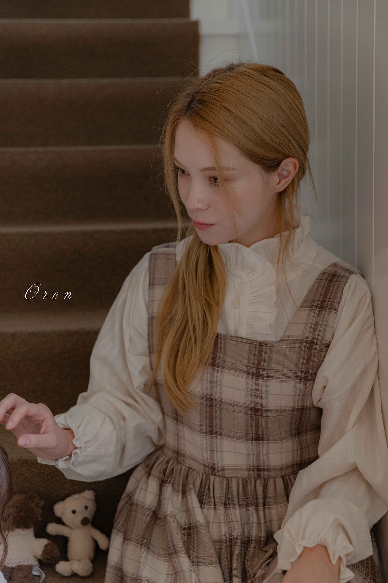 ［OREN］Lea frill blouse (mom)