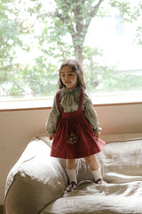 ［OREN］Autumn bloom suspender skirt