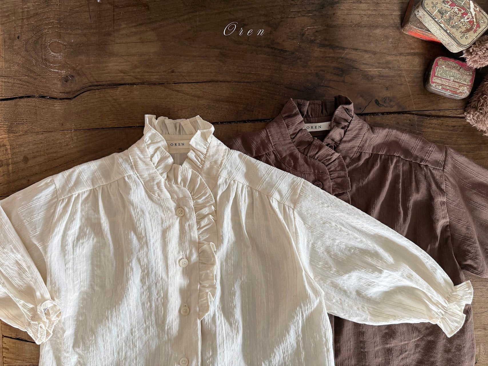 ［OREN］Lea frill blouse (kids)