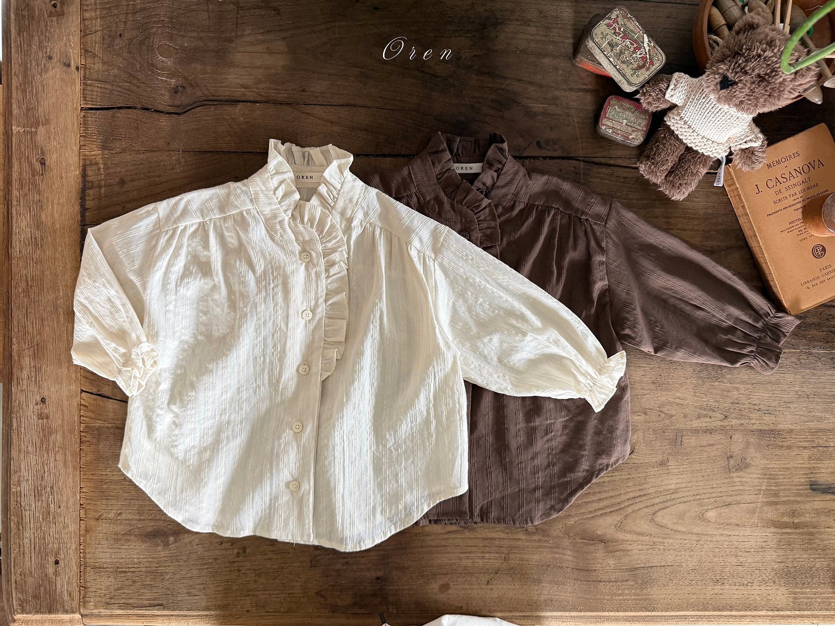 ［OREN］Lea frill blouse (kids)