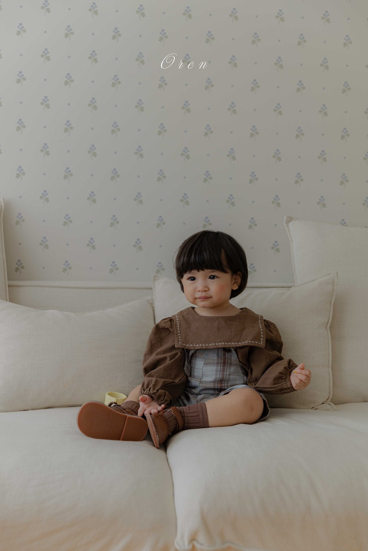 ［OREN］Leo classic check overalls