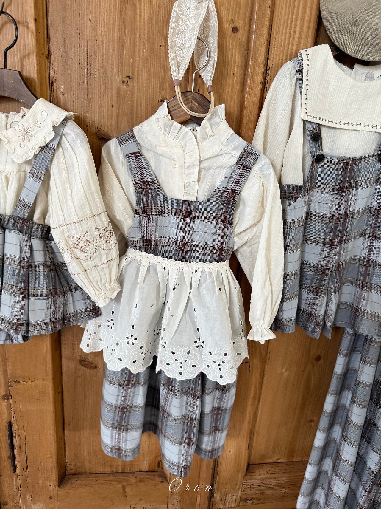 ［OREN］Leo classic check one-piece (kids)