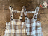 ［OREN］Leo classic check overalls