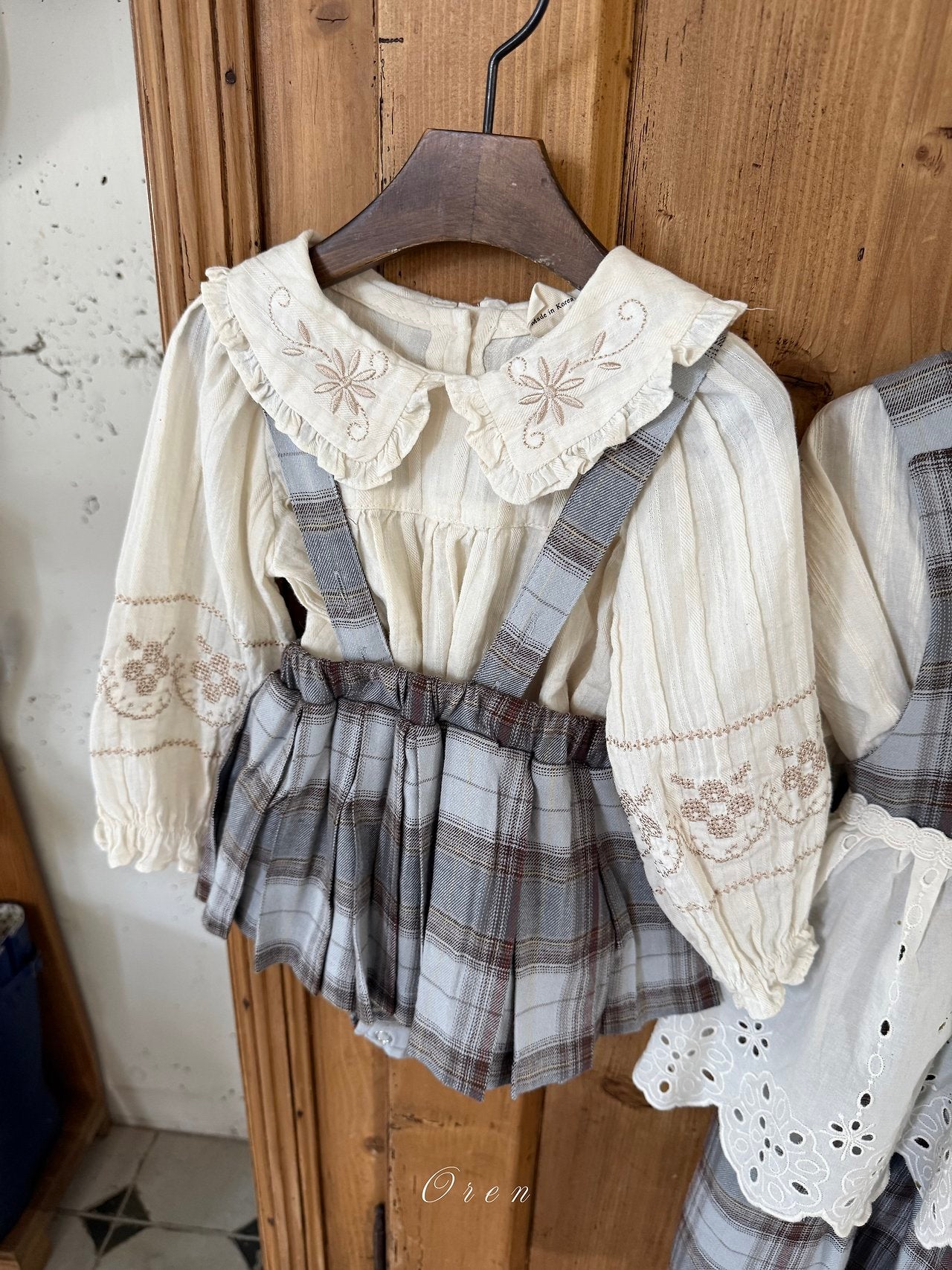 ［OREN］Leo classic check bloomer skirt