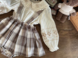 ［OREN］Leo classic check bloomer skirt