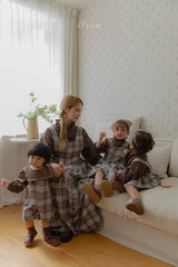 ［OREN］Leo classic check one-piece (mom)