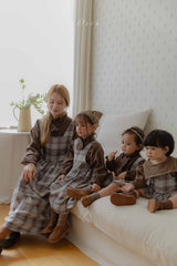 ［OREN］Leo classic check one-piece (mom)