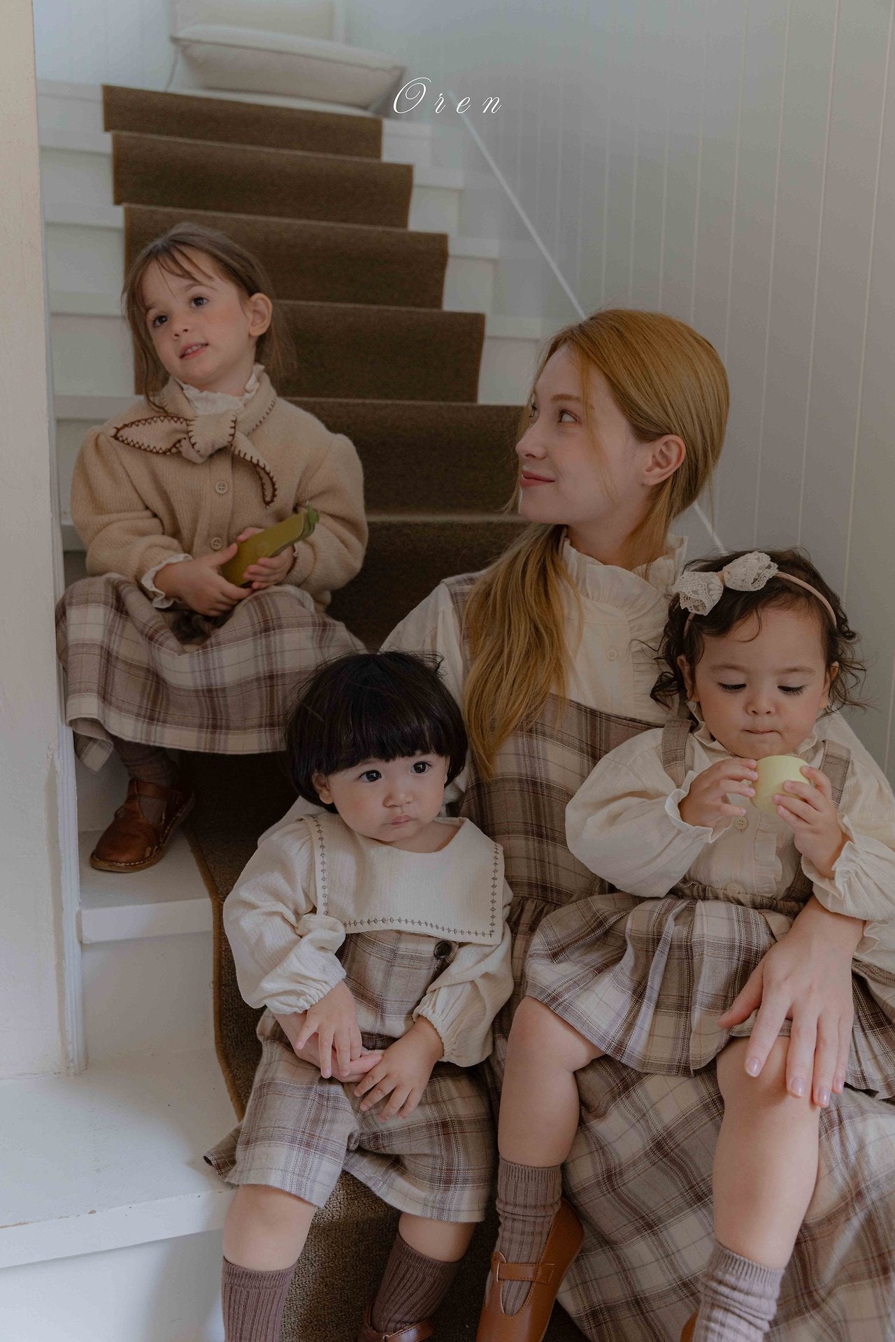［OREN］Leo classic check one-piece (kids)