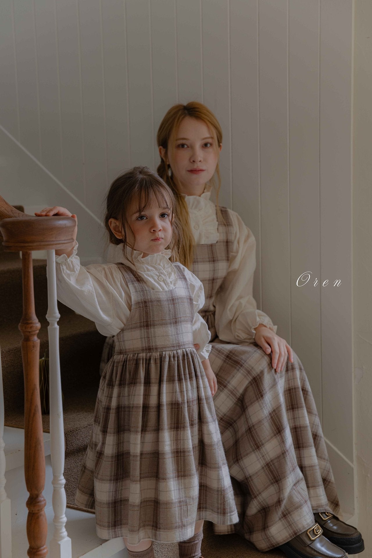 ［OREN］Leo classic check one-piece (kids)