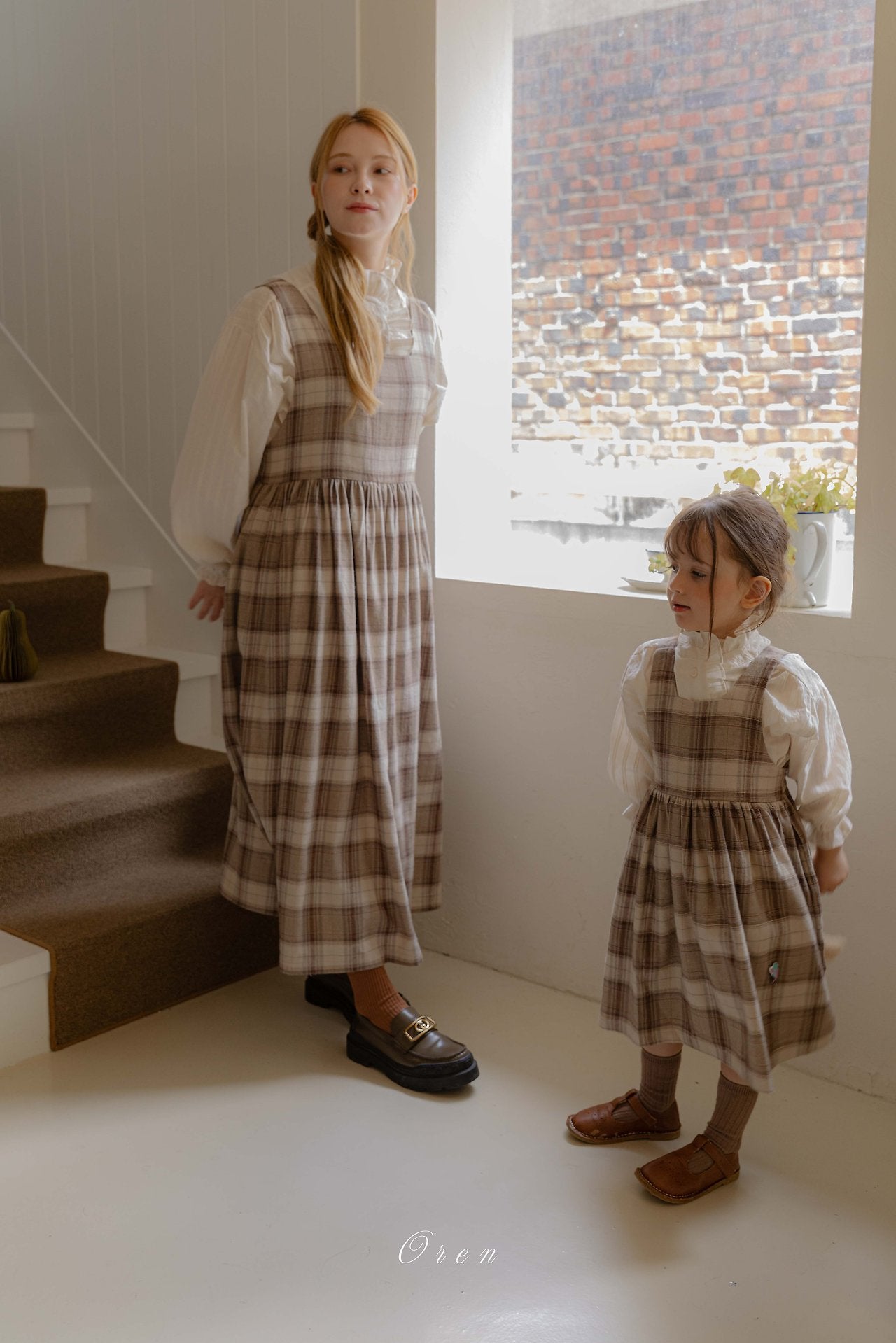 ［OREN］Leo classic check one-piece (kids)