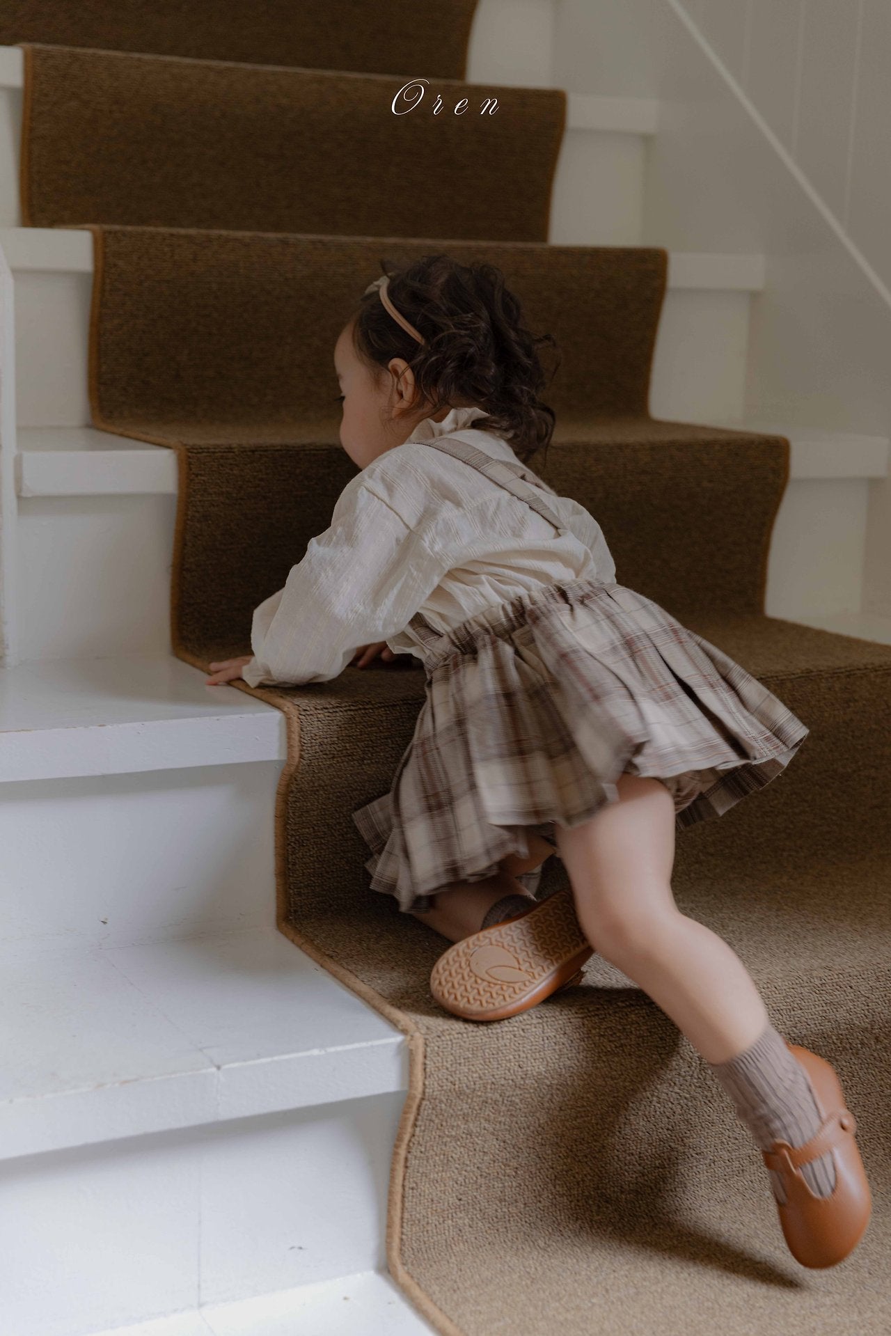 ［OREN］Leo classic check bloomer skirt