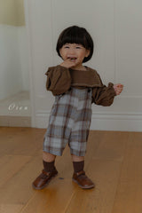 ［OREN］Leo classic check overalls