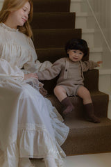 ［OREN］Roen knit sweater & overall set