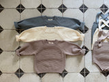 ［OREN］Roen knit sweater & overall set