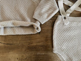 ［OREN］Roen knit sweater & overall set