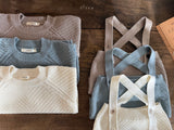 ［OREN］Roen knit sweater & overall set