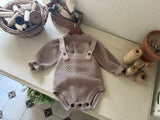 ［OREN］Roen knit sweater & overall set