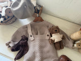 ［OREN］Roen knit sweater & overall set