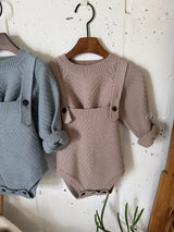 ［OREN］Roen knit sweater & overall set