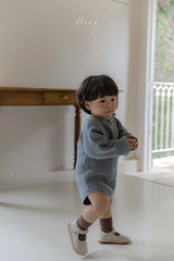 ［OREN］Roen knit sweater & overall set
