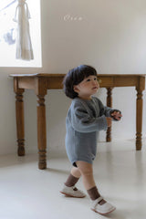 ［OREN］Roen knit sweater & overall set