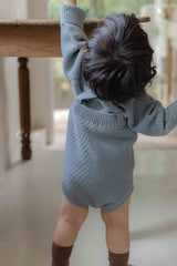 ［OREN］Roen knit sweater & overall set