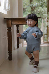 ［OREN］Roen knit sweater & overall set