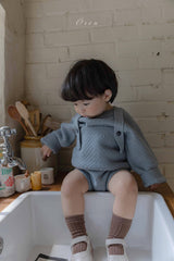 ［OREN］Roen knit sweater & overall set
