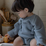 ［OREN］Roen knit sweater & overall set