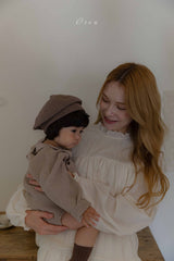 ［OREN］Roen knit sweater & overall set