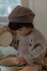［OREN］Roen knit sweater & overall set