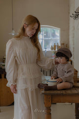 ［OREN］Roen knit sweater & overall set