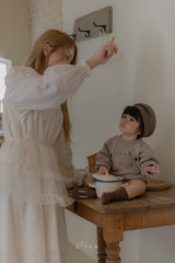 ［OREN］Roen knit sweater & overall set