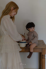 ［OREN］Roen knit sweater & overall set