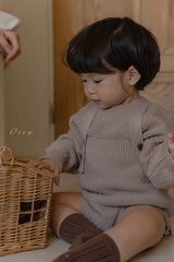 ［OREN］Roen knit sweater & overall set