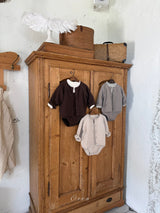 ［OREN］Bruno knit cardigan & overall set