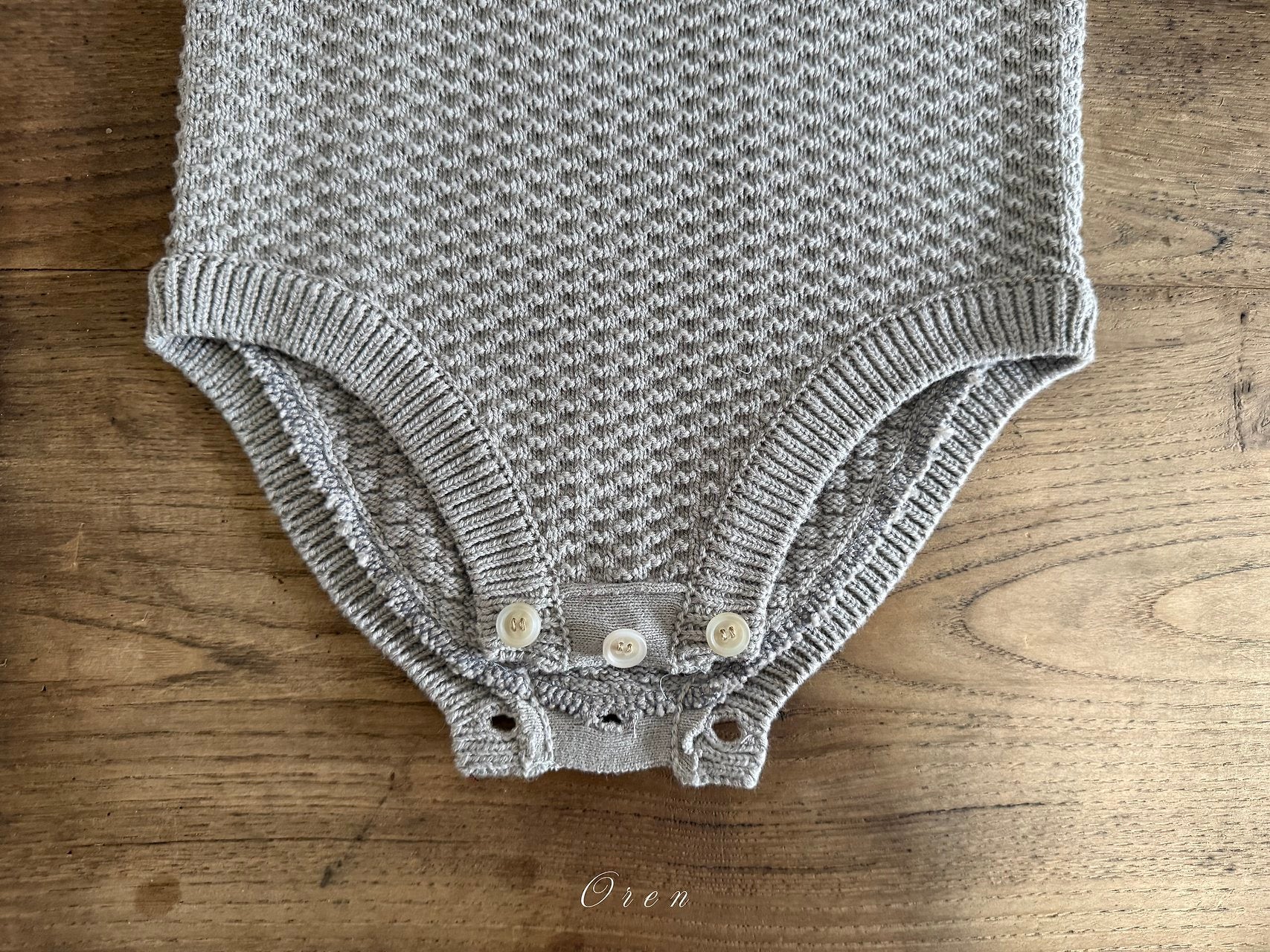 ［OREN］Bruno knit cardigan & overall set