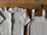 ［OREN］Bruno knit cardigan & overall set