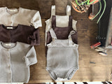 ［OREN］Bruno knit cardigan & overall set