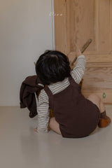 ［OREN］Bruno knit cardigan & overall set