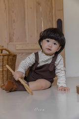 ［OREN］Bruno knit cardigan & overall set