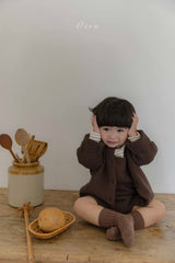 ［OREN］Bruno knit cardigan & overall set