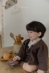 ［OREN］Bruno knit cardigan & overall set